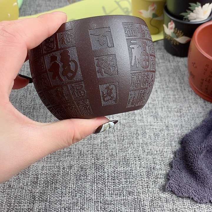 紫砂茶杯高端主人杯