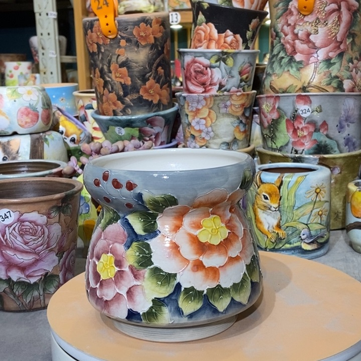 红陶景德镇艺术手绘作品