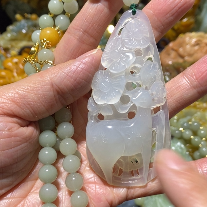 岫玉岫玉吊坠未镶嵌