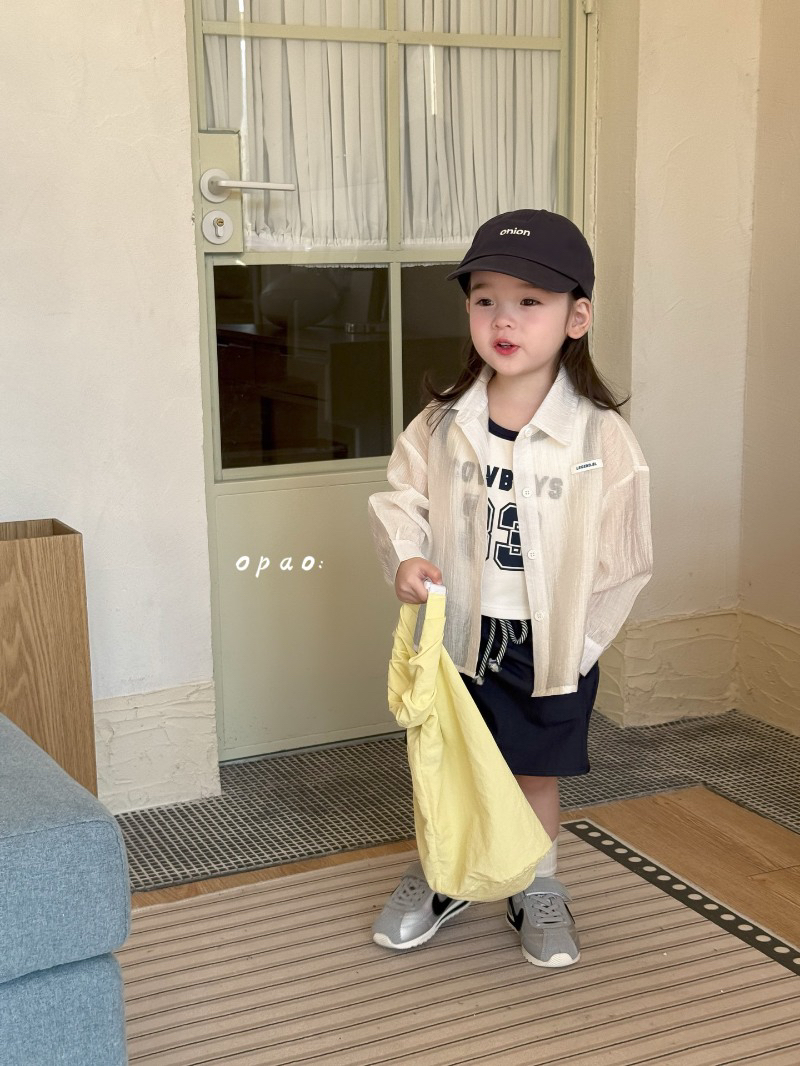 【opao】25夏  女童开衫工装半身裙休闲两件套