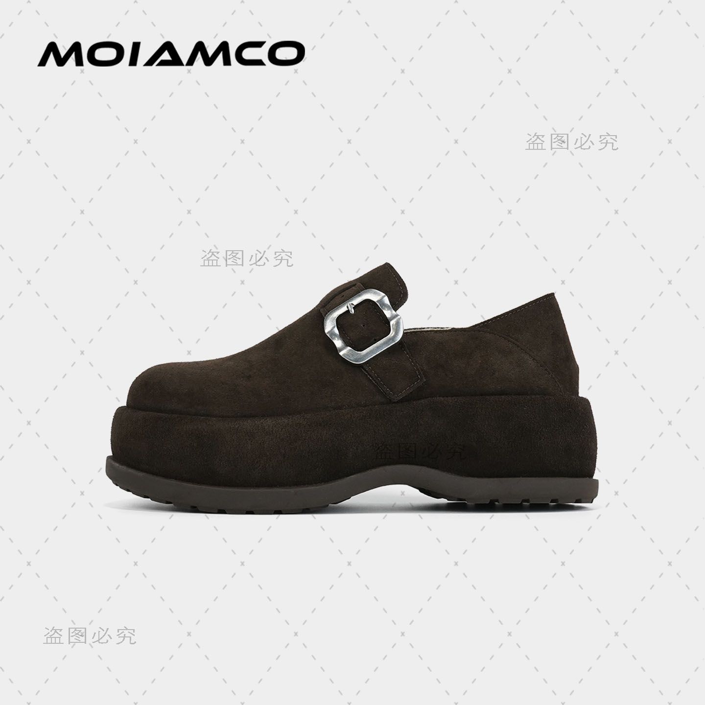 呆哥专属 Molamco休闲纯色秋冬加绒一脚蹬女鞋