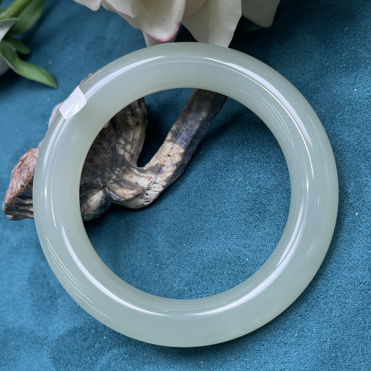 和田玉经典晴水大胖圆无结构双十一主推新品手镯