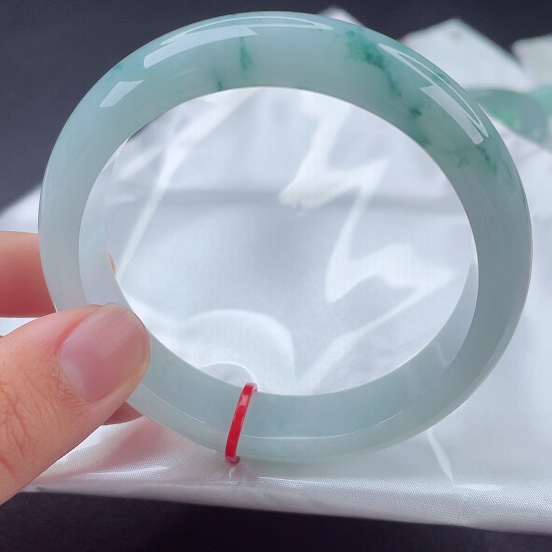 翡翠手镯未镶嵌57.9正圈