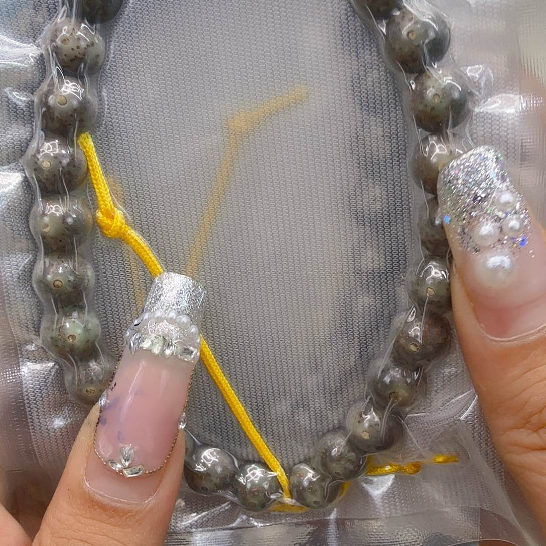 人***海星月菩提手串161高端冰透星月菩提糖豆手持0.9