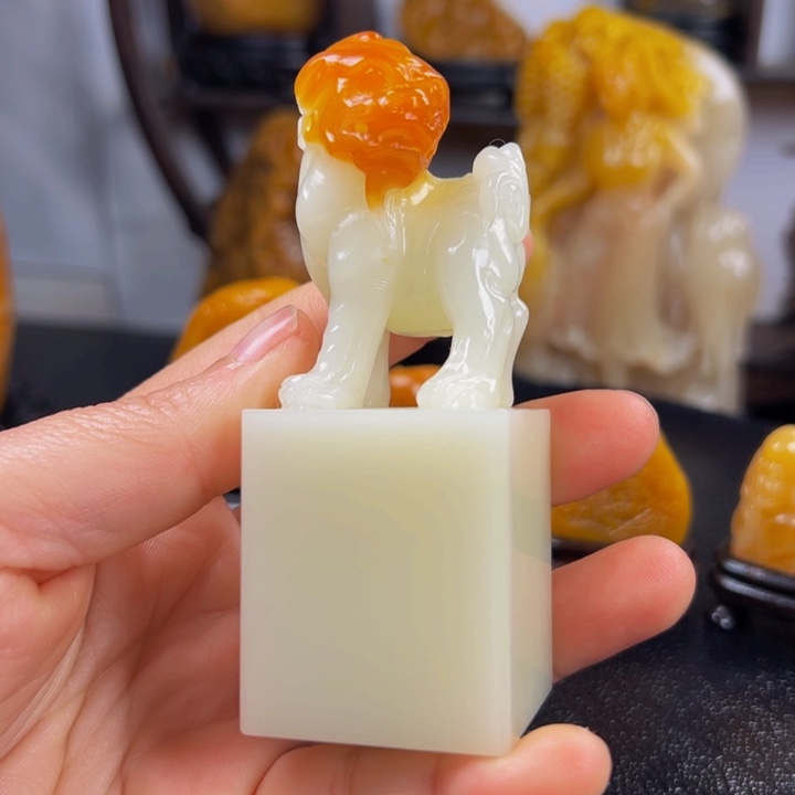 寿山石其他大*牛L招财进宝）