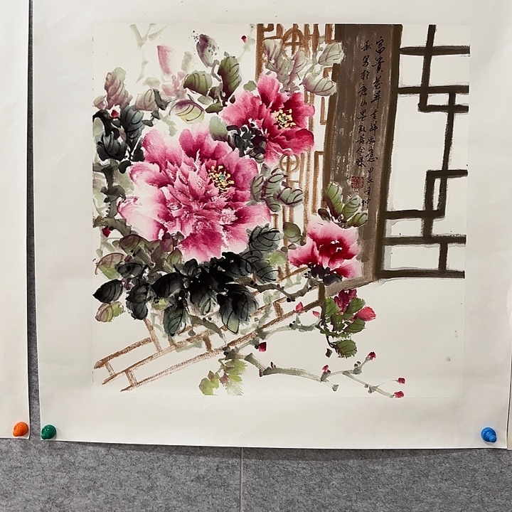 国画花鸟的翅膀和羽毛的羽毛