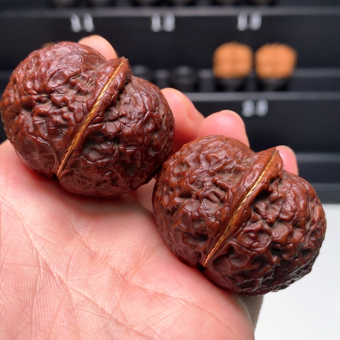 把件文玩核桃小*七彩至尊元宝