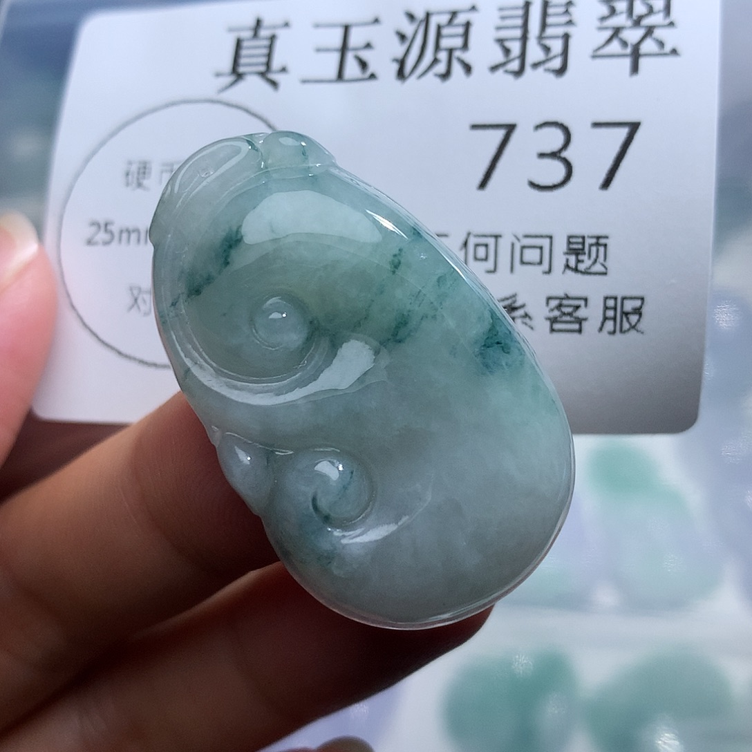翡翠未镶嵌颈饰737