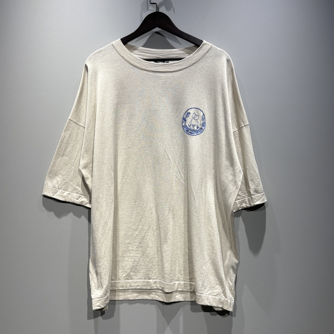 未使用 DIOR/迪奥 SS25小猫图案背后logo短袖T恤 /3xl/0642