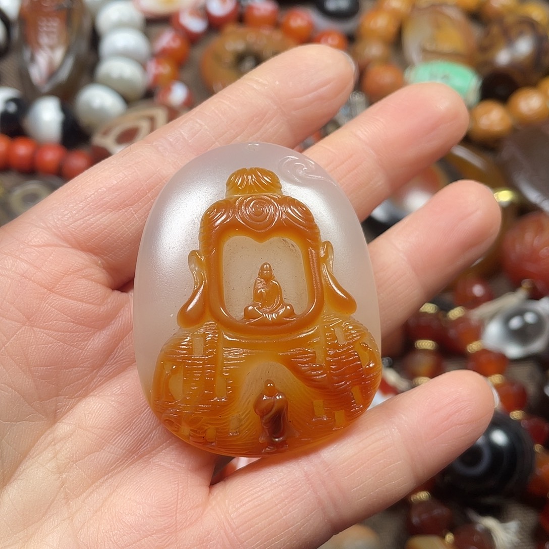 海***.玛瑙/玉髓未镶嵌挂件