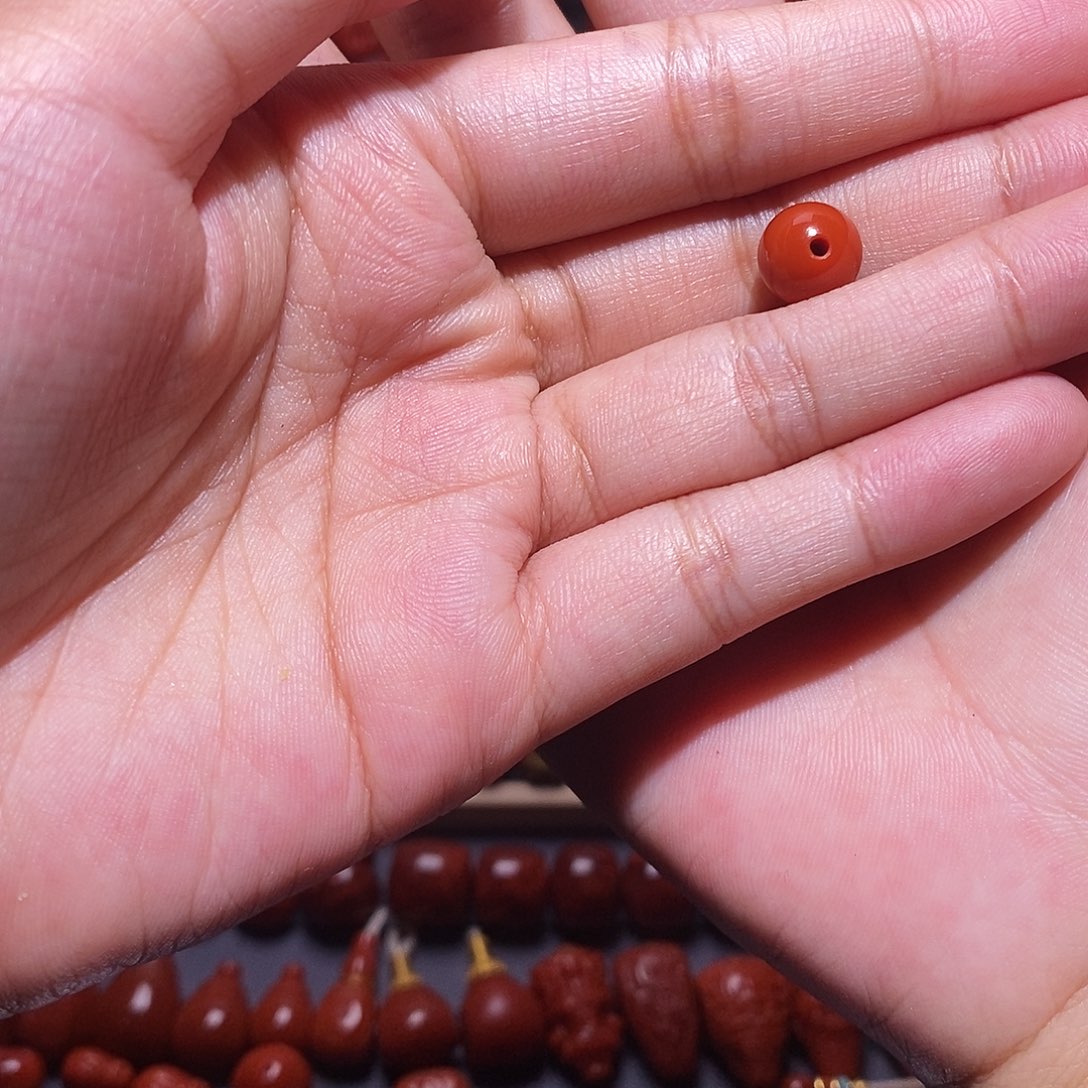 华***南红玛瑙未镶嵌单珠