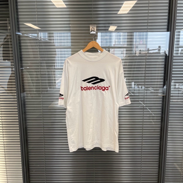 99新 Balenciaga/巴黎世家 3B刺绣短袖T恤 s码 #10121