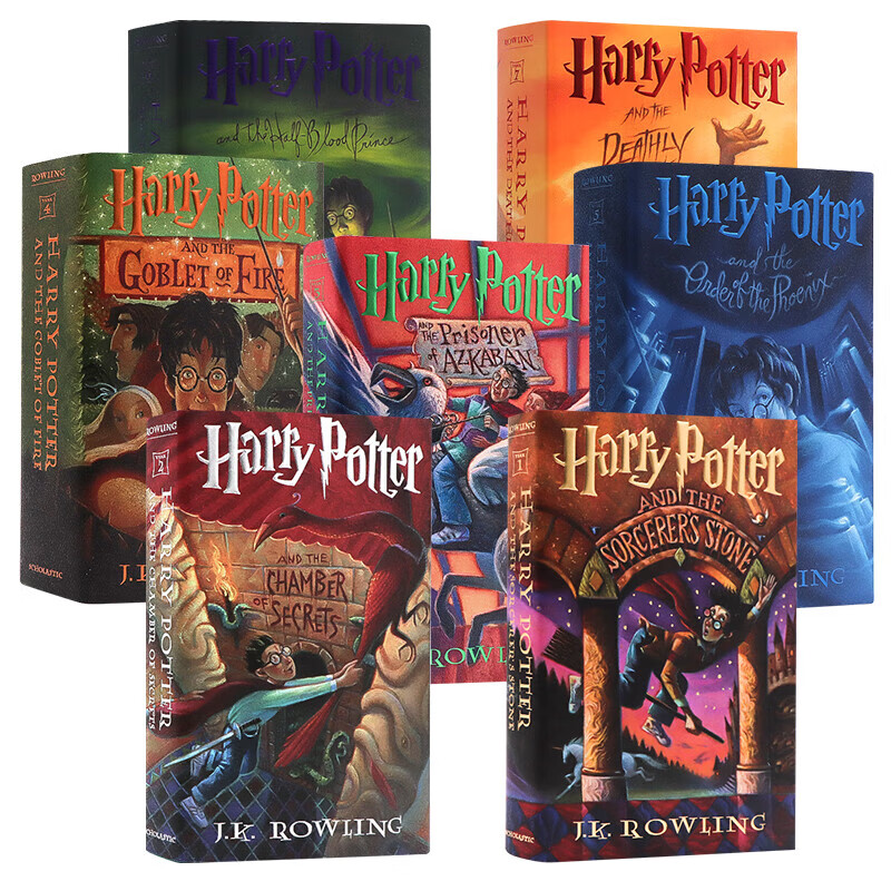 哈利波特英文原版 美版精装Harry Potter系列英文原版9岁及以上