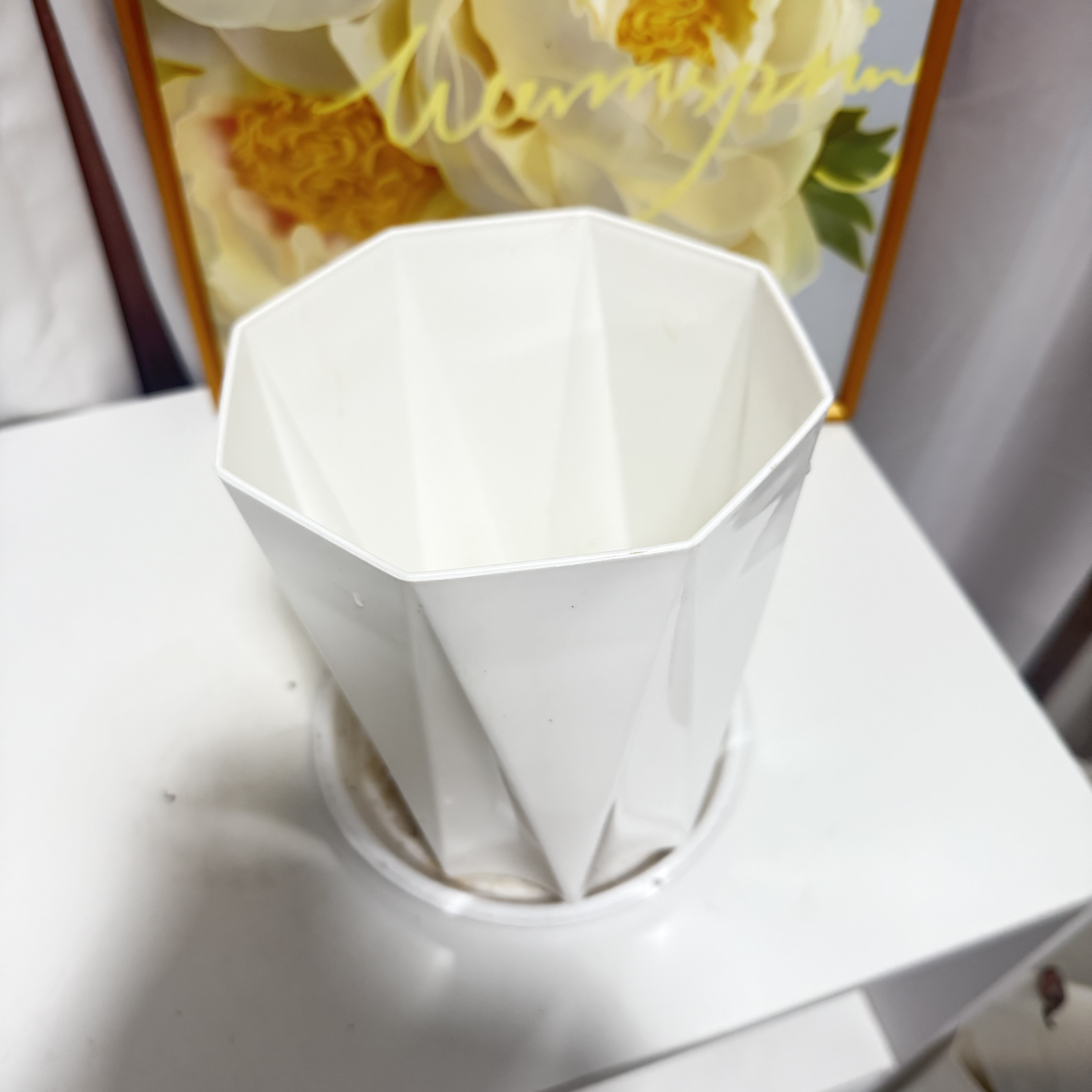 亚克力材质花盆钻石盆通用型盆器简约美观