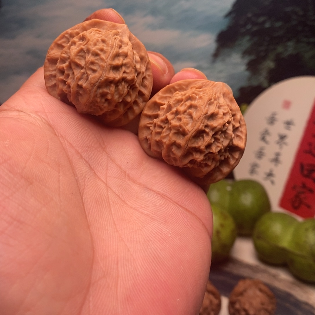 吊坠文玩核桃40全品野三角
