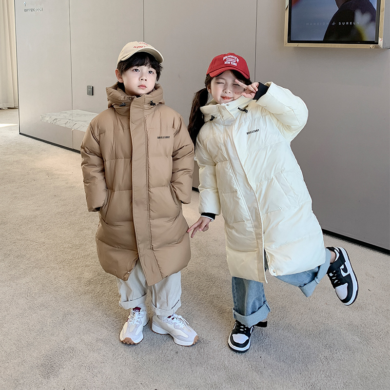 儿童羽绒服厚款长款中长款加厚男女韩版冬季连帽秋冬