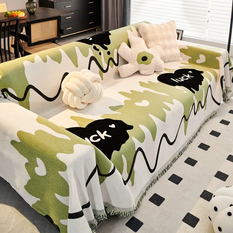 （漫游）加厚雪尼尔防猫抓沙发巾轻奢高级感全盖沙发盖布秋冬适用