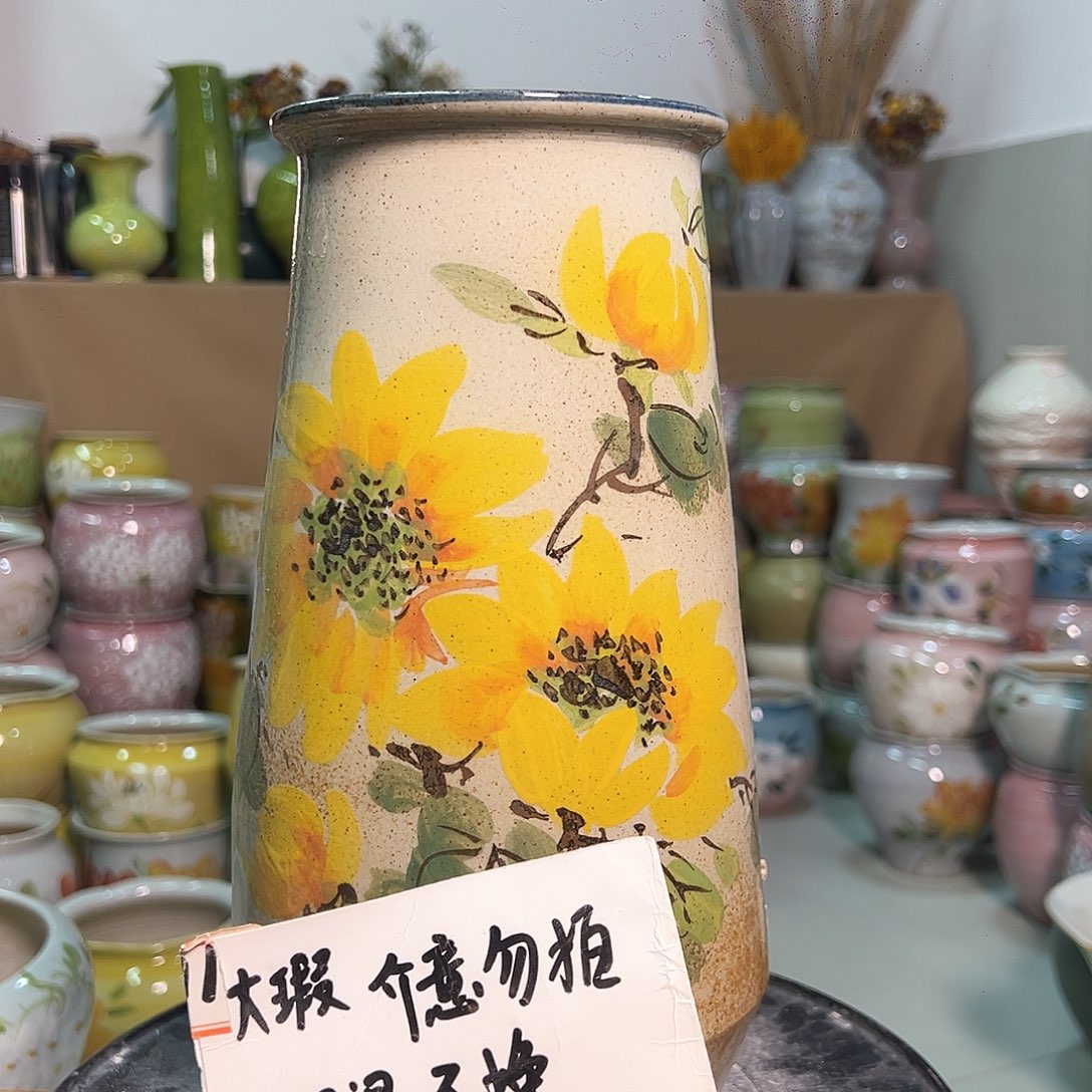 景德镇陶瓷花盆瑕123