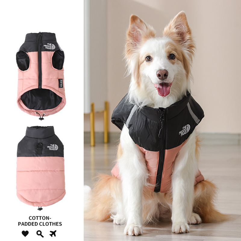 新款保暖宠物衣服秋冬潮牌狗衣服加厚狗狗棉衣可爱零束缚宠物服装