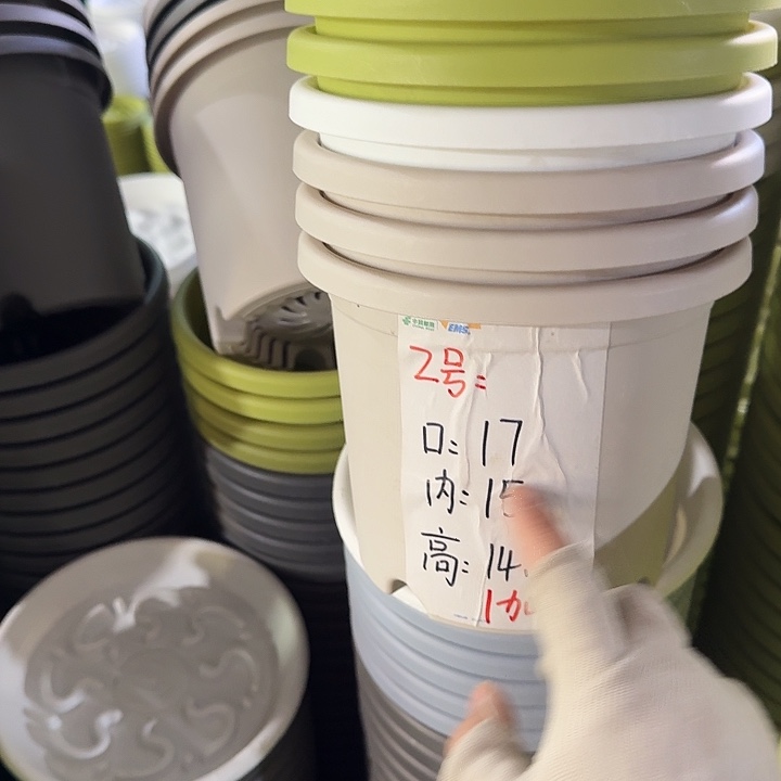 四季2#口径17灰白6个无托