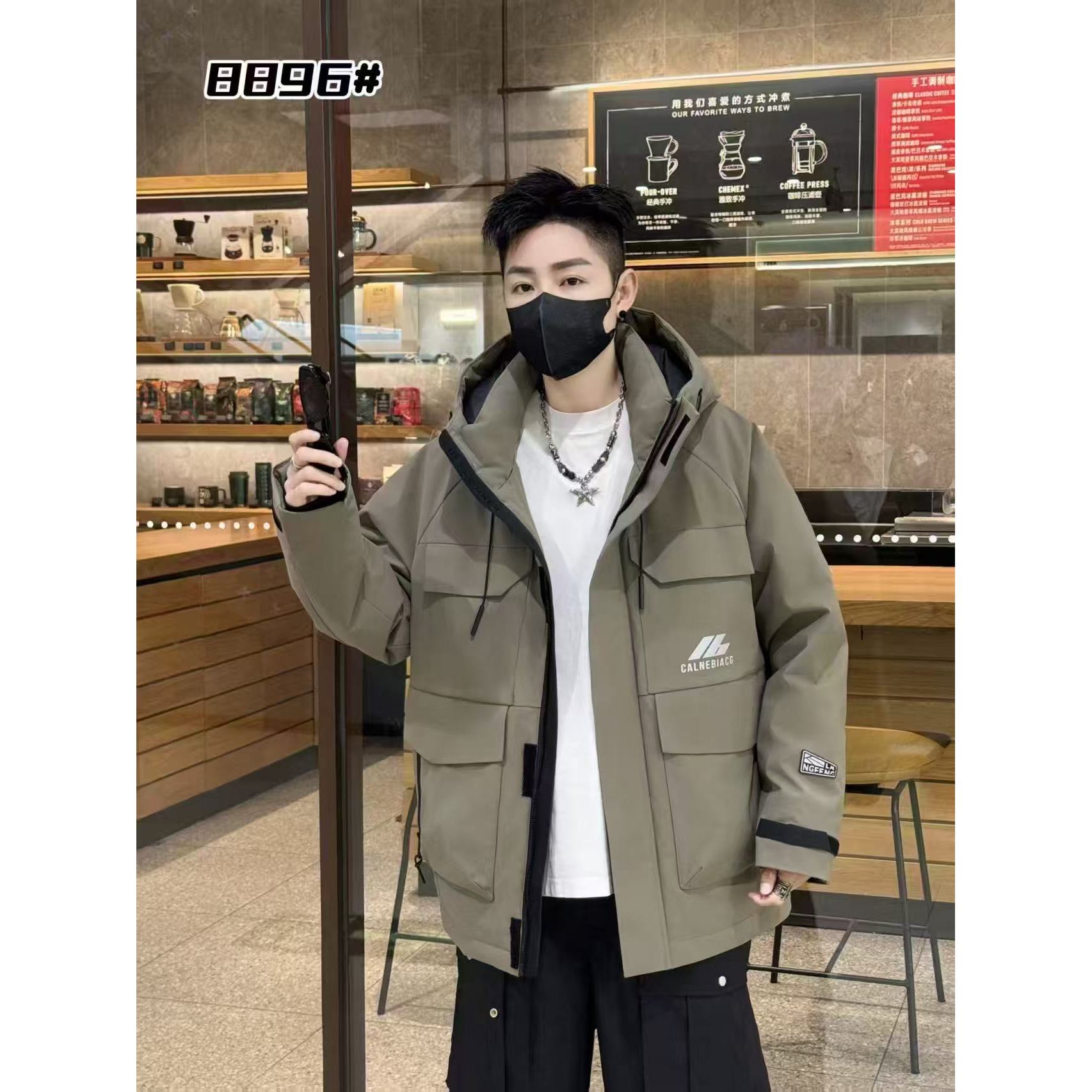 8896##【国标90羽绒服】冬季休闲时尚保暖百搭外套潮流