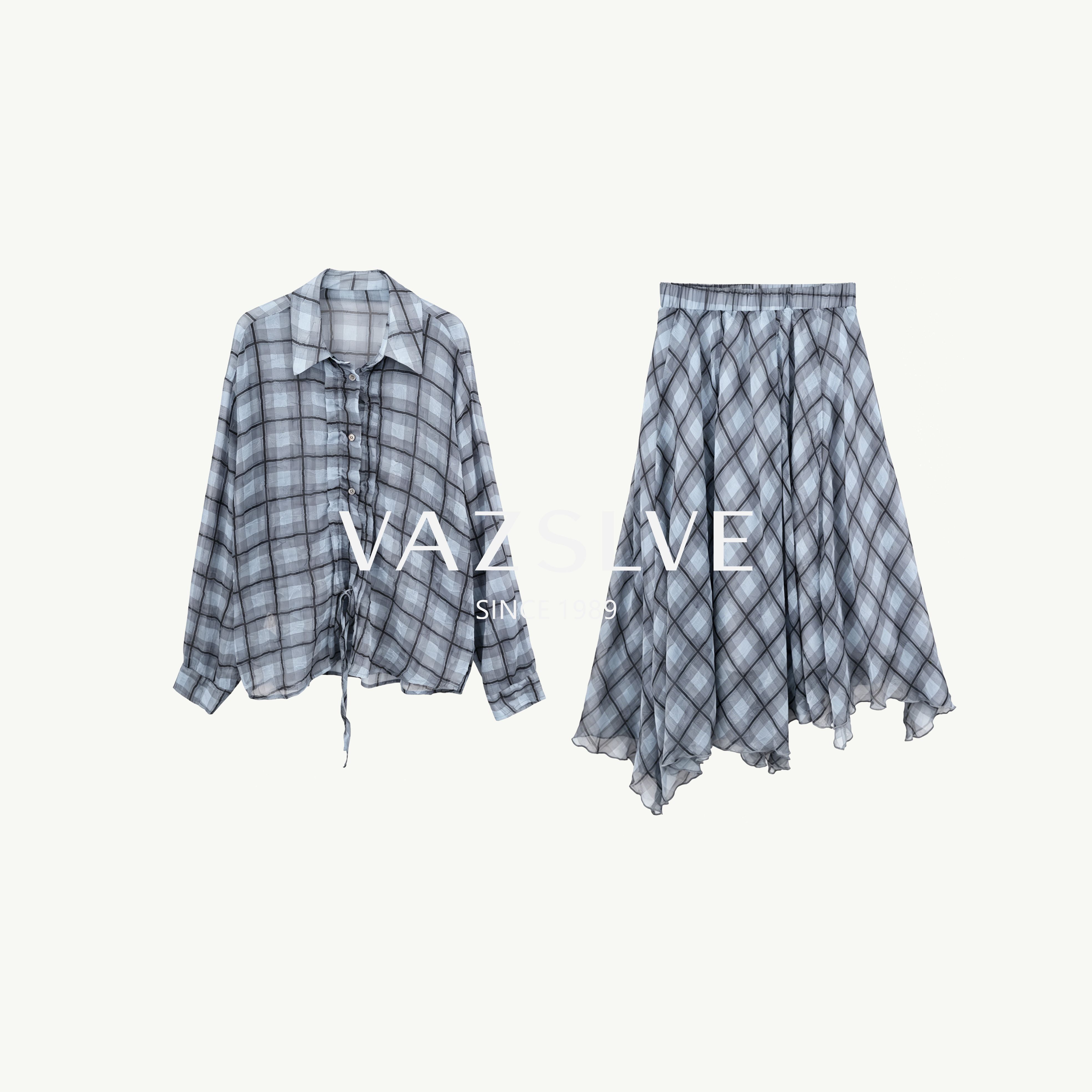 【VAZSLVE/全新奢品】捡漏 春夏季新款设计师气质休闲套装-192112L