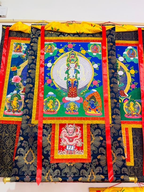 热贡精品唐卡千手观音手绘99