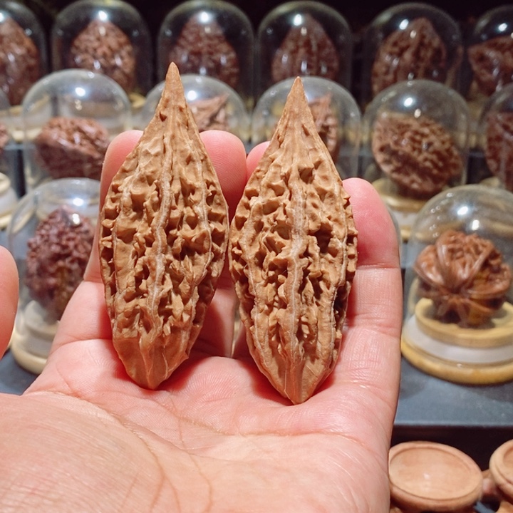 文玩核桃把件音*柳叶