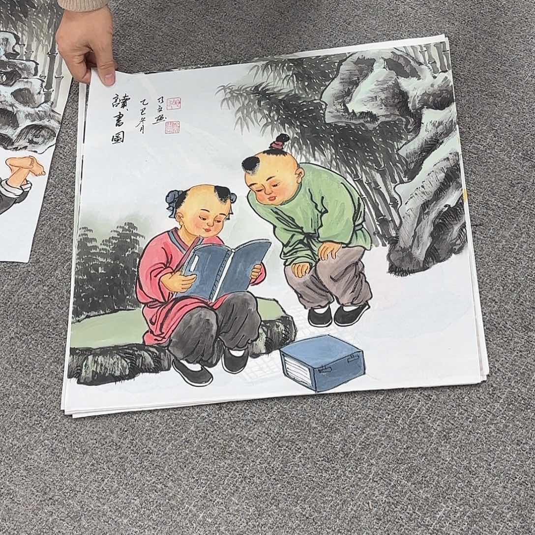 国画国画作品多次在国内外