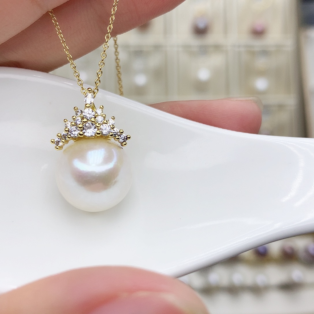 淡水珍珠颈饰合金