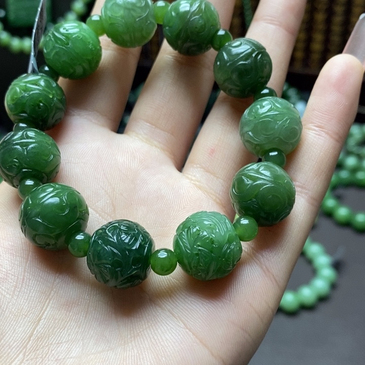 和田玉手串未镶嵌