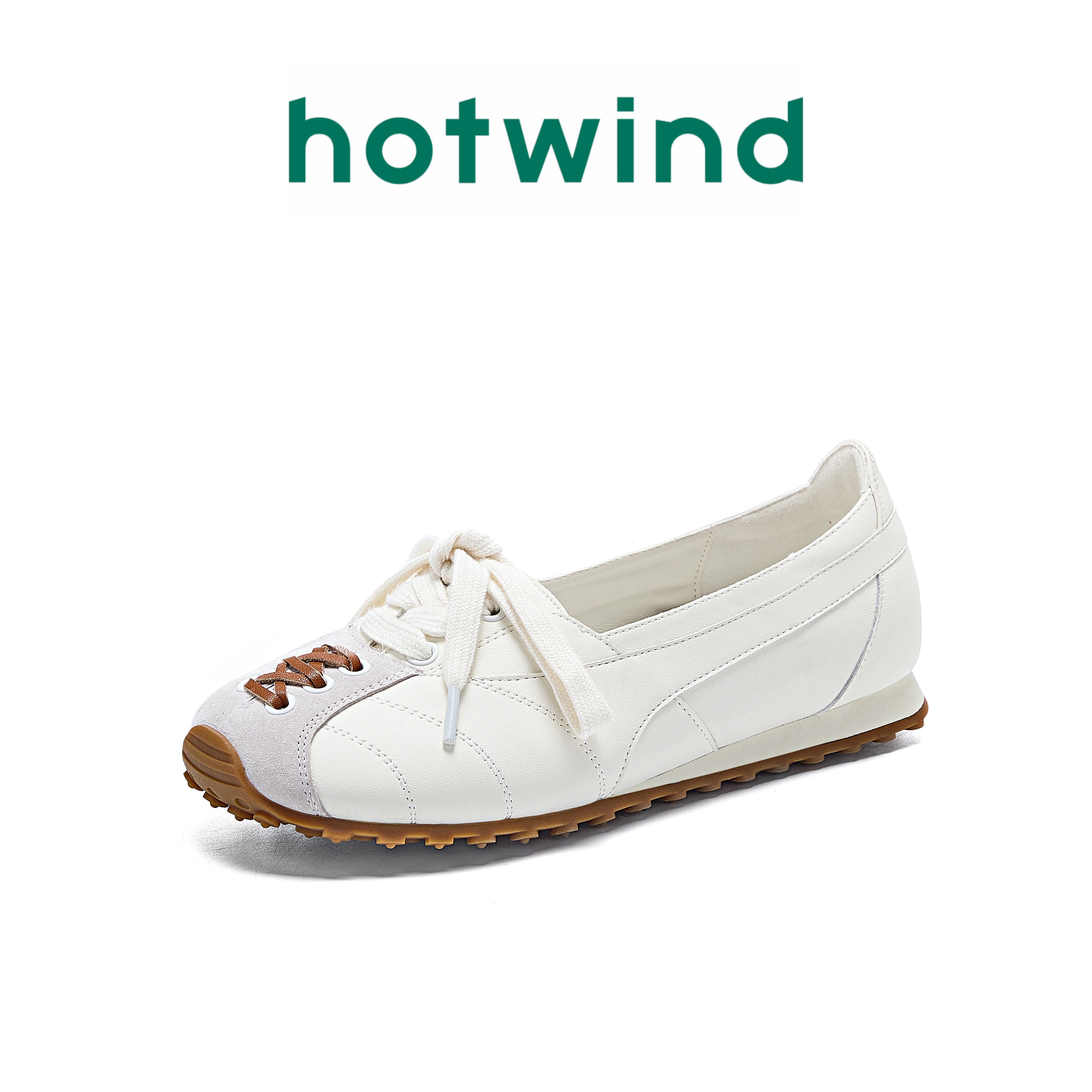 Hotwind/热风新款浅口单鞋红色超轻软底薄底运动芭蕾鞋