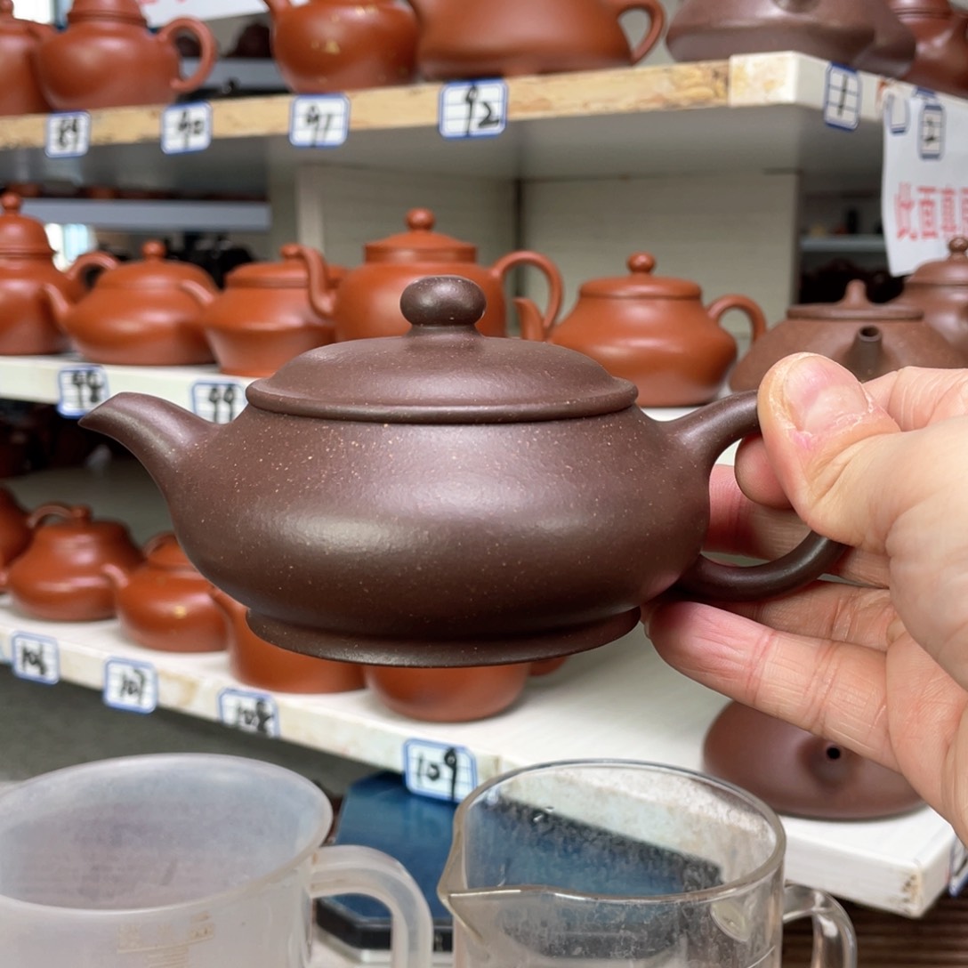 紫砂茶壶三*三紫泥壶壶