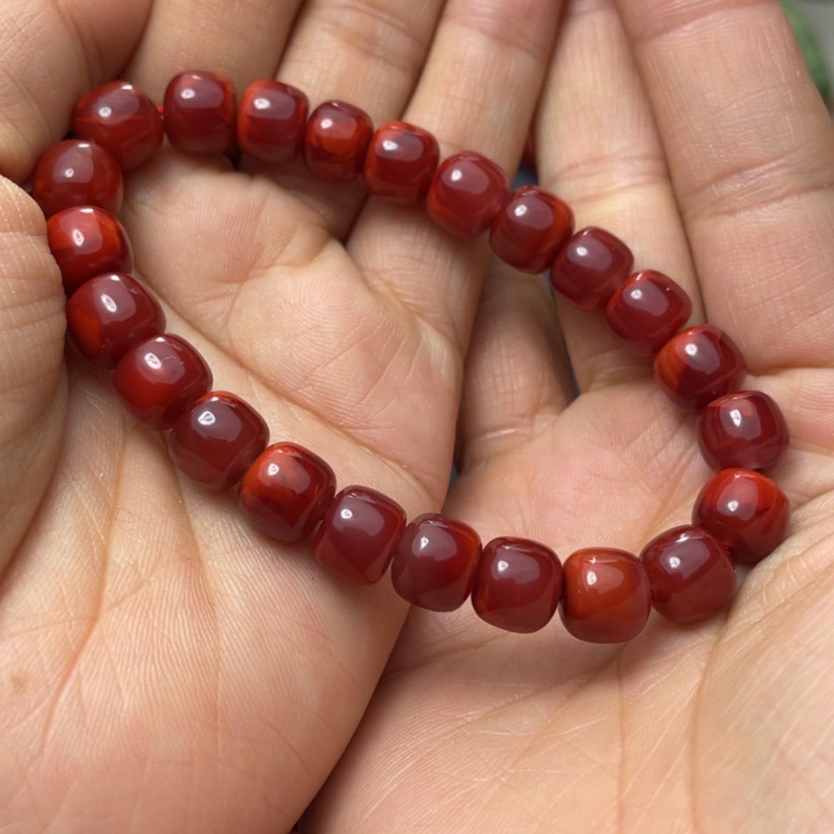 【闪购商品】未镶嵌原矿手串南红玛瑙蓝***云  9