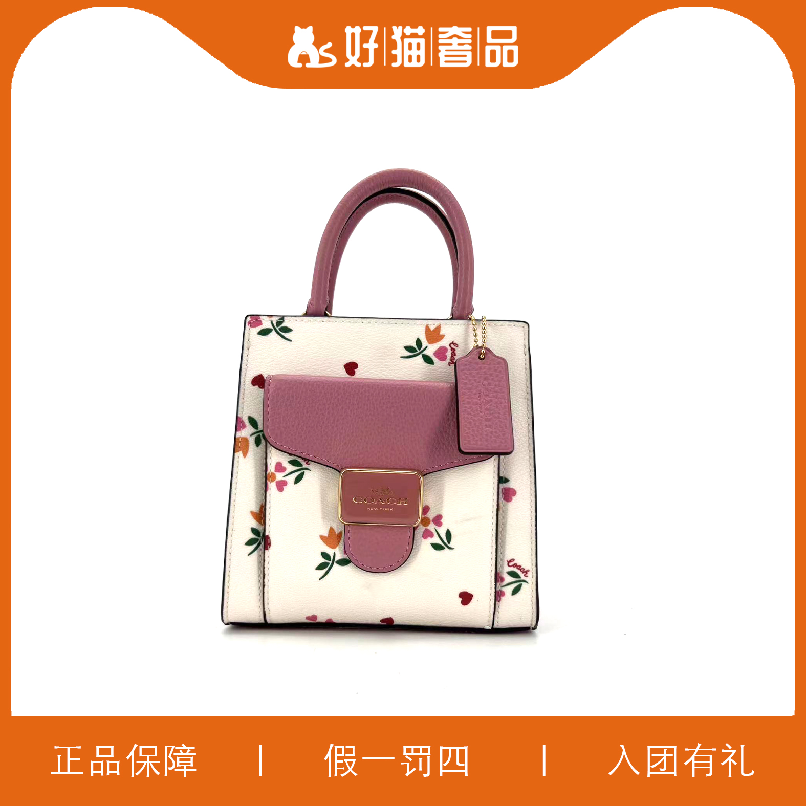 95新 COACH/蔻驰 蔻驰印花琴谱包/F1339/17X15X7