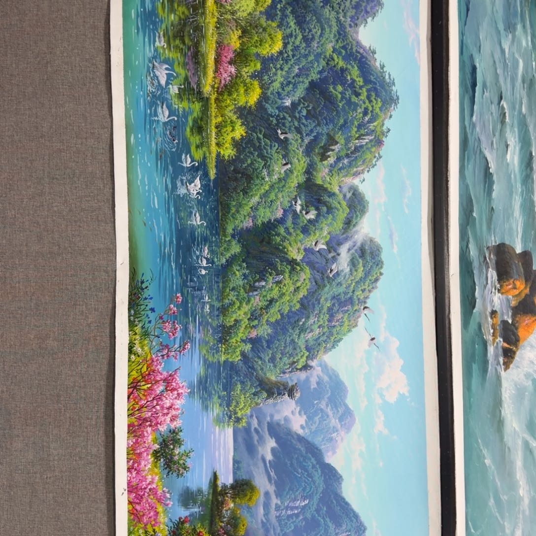 油画在哪呢现在忙不