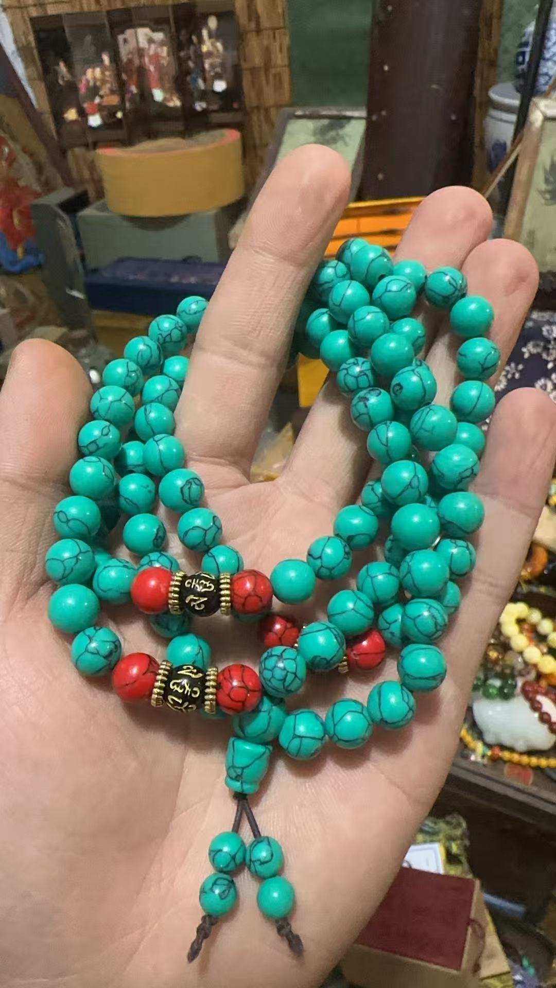 松松108六字真言项链