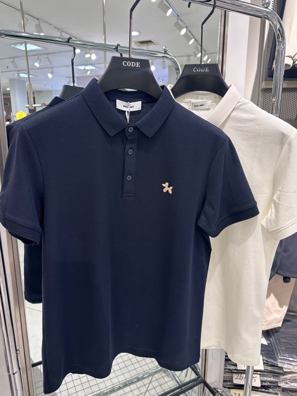 短袖商务Polo衫夏季常规纯色男半袖宽松型修身标准网红polo衫男