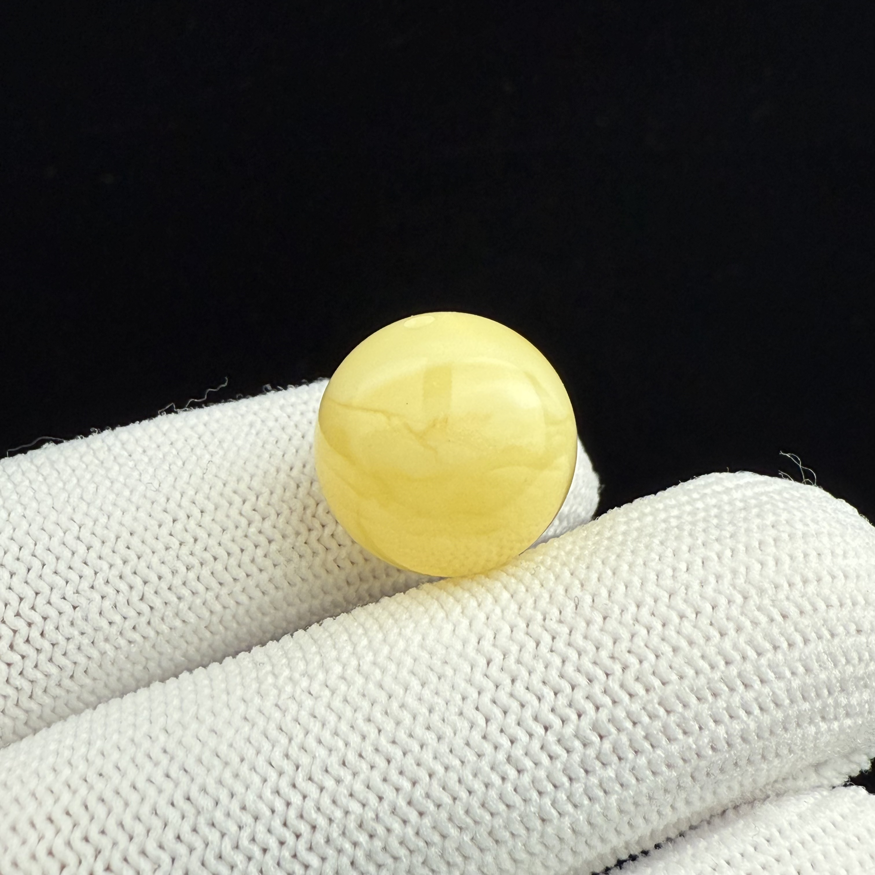 A1140天然蜜蜡圆珠15.6mm支持复检假一罚十