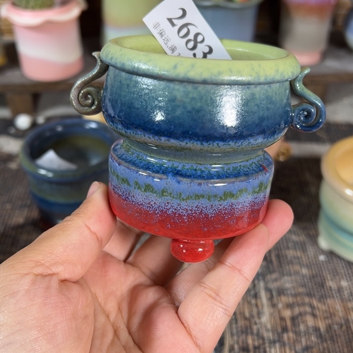 口6高7 手工花盆满30包邮