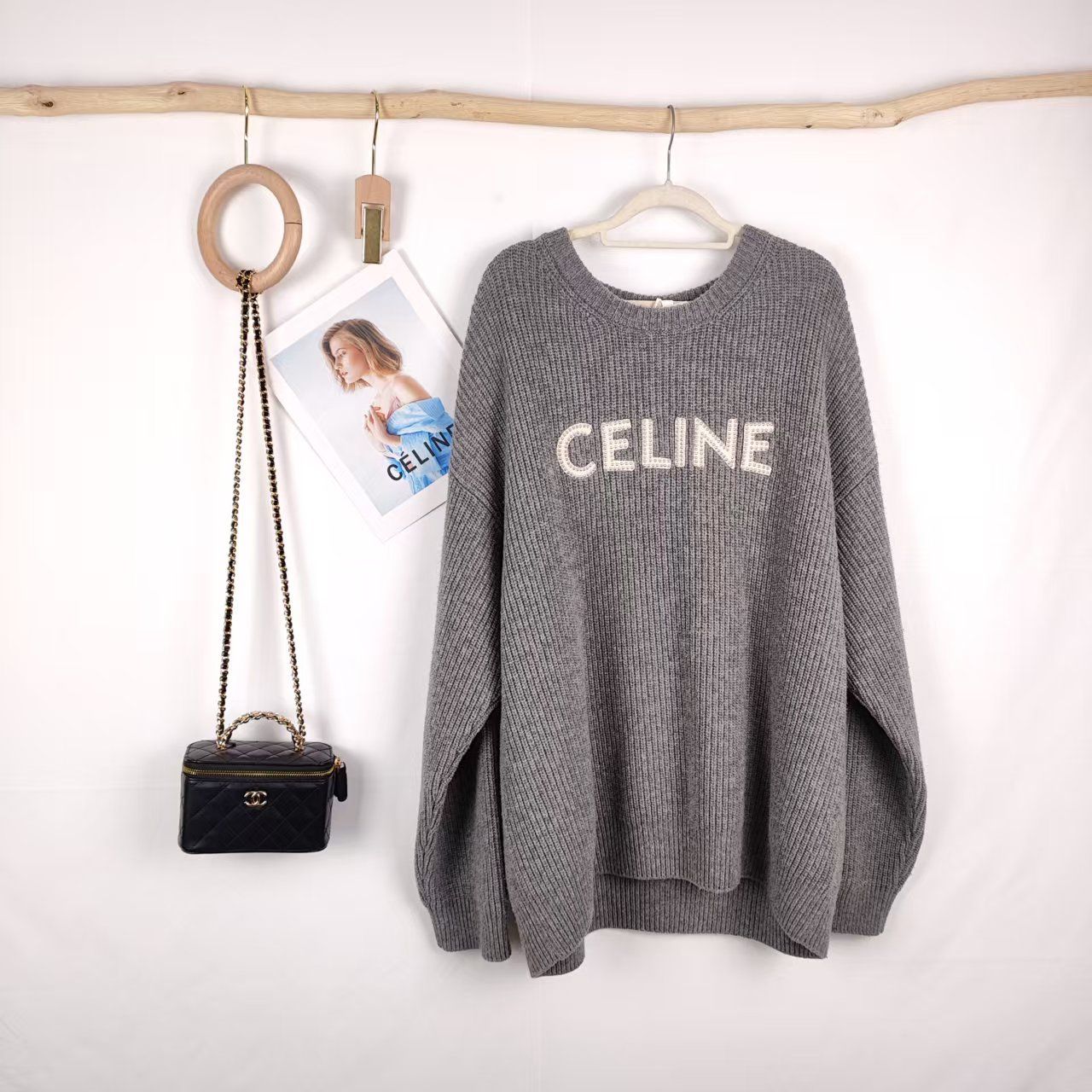 99新 Celine/思琳 海囤Q/思琳上衣/L码/lz79674