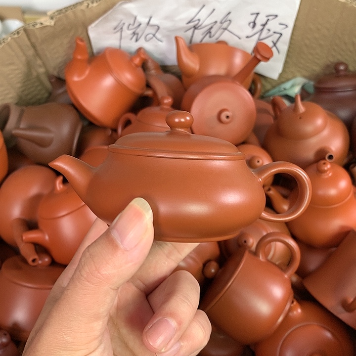 茶壶紫砂i 原矿朱泥茶壶茶具家用120