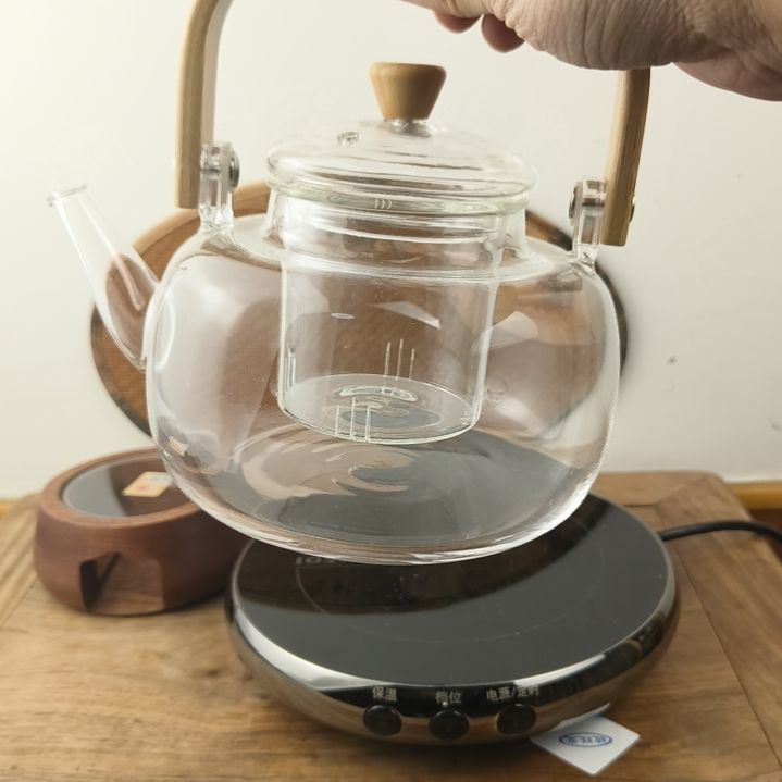 高硼硅玻璃茶水分离茶壶