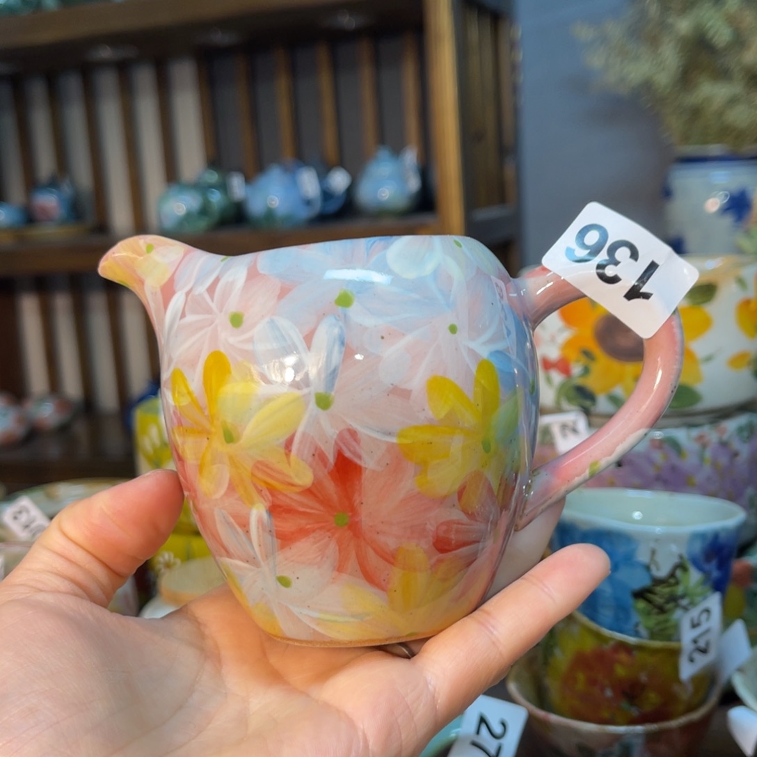 杯素浅陶瓷手工手绘