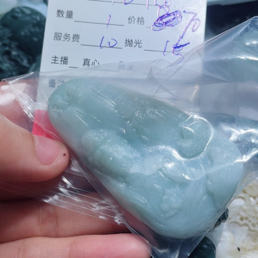 定制翡翠未镶嵌生**淡翡翠
