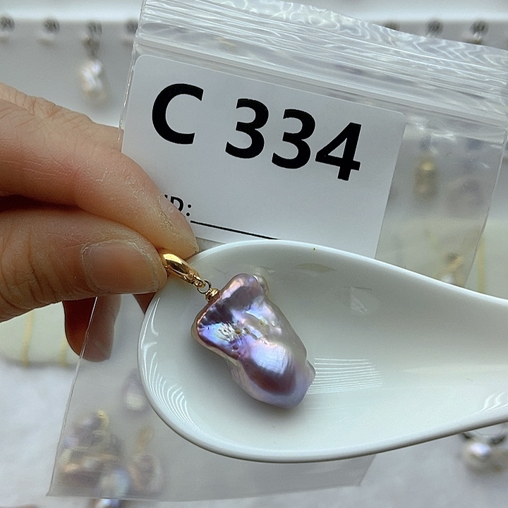 淡水珍珠颈饰银S925镶嵌