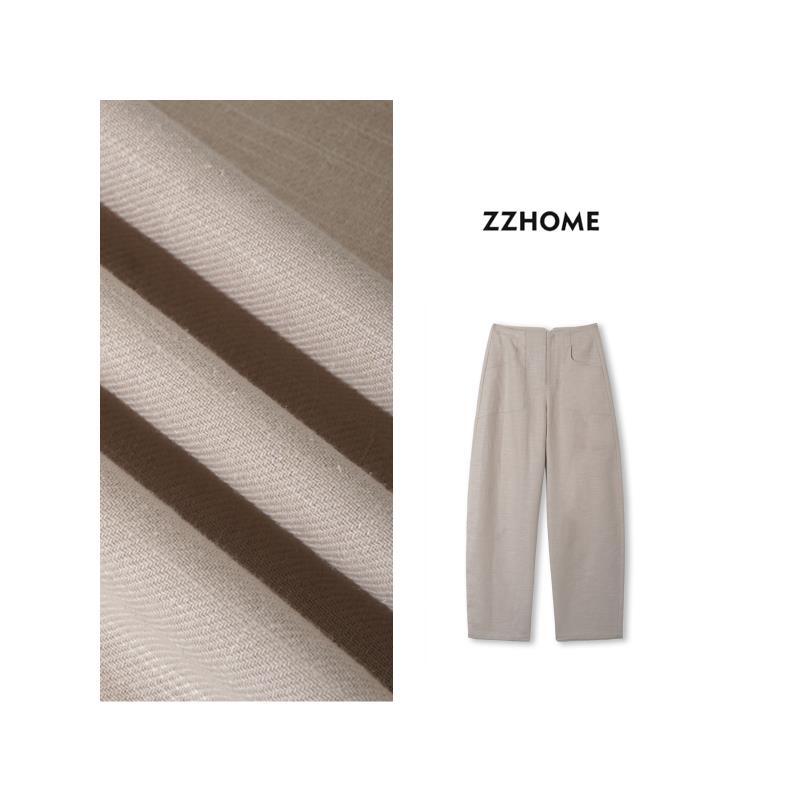 ZOZO HOME ｜可持续时髦弧线立裁定染原胚色镰刀裤q170771p