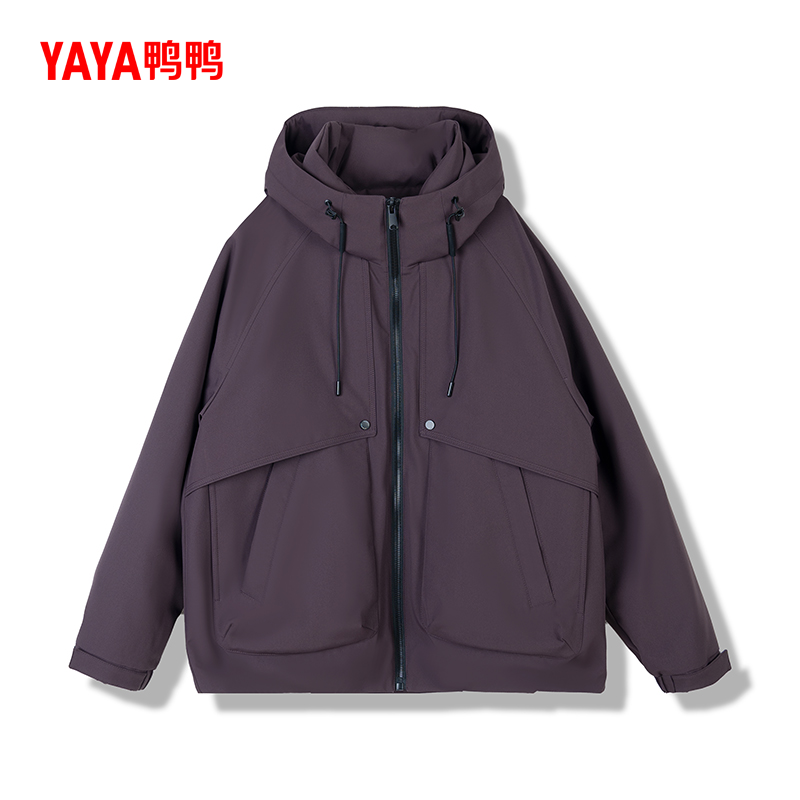 YAYA/鸭鸭运动户外时尚休闲男女同款保暖宽松羽绒服5w001e