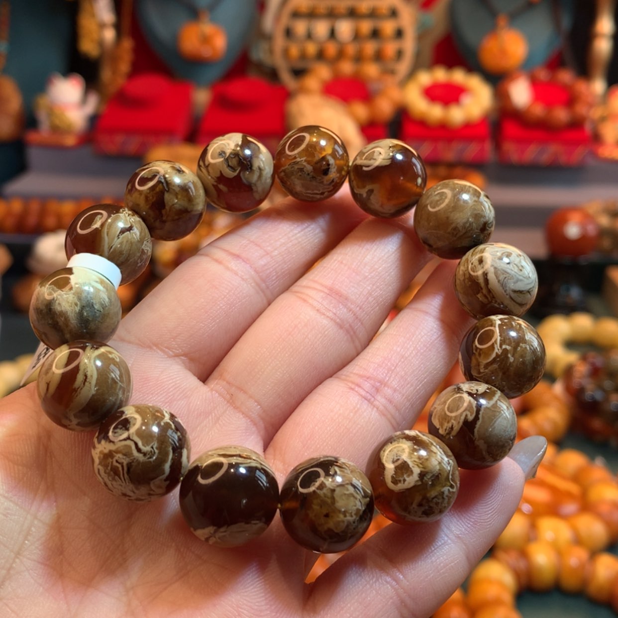 【闪购商品】琥珀（根珀）手串未镶嵌?**舒根珀手串