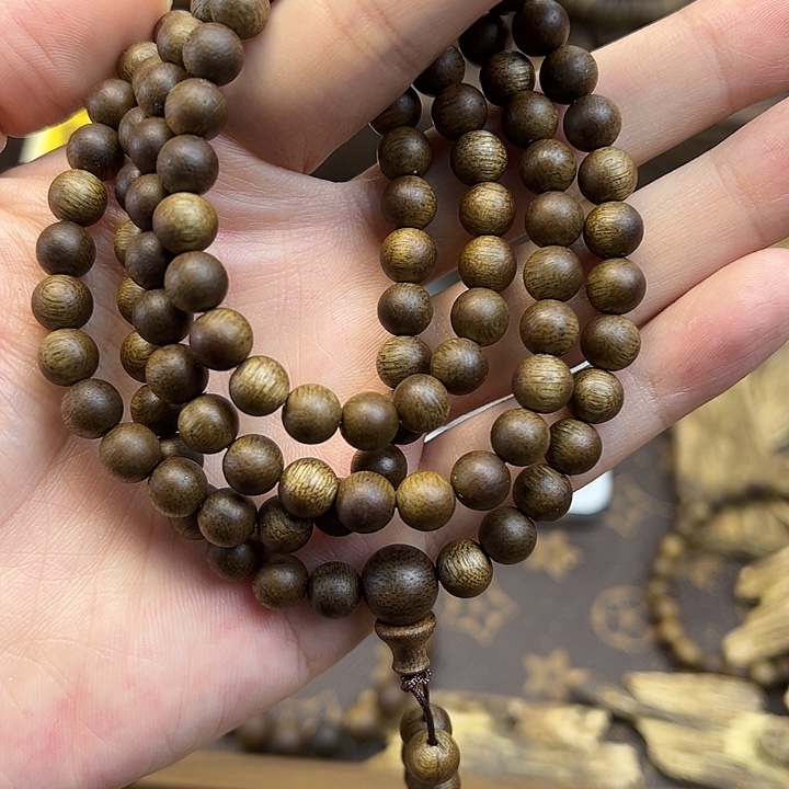 沉香沉香碎屑07圆珠多圈21克